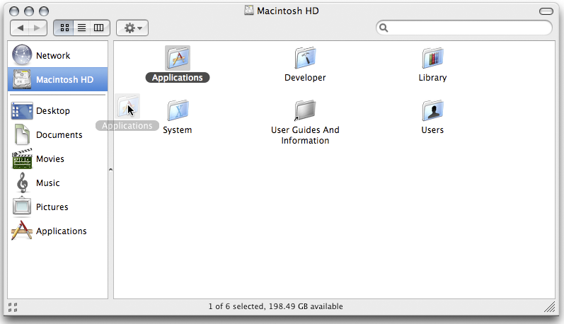 find the file names for applications in mac os x